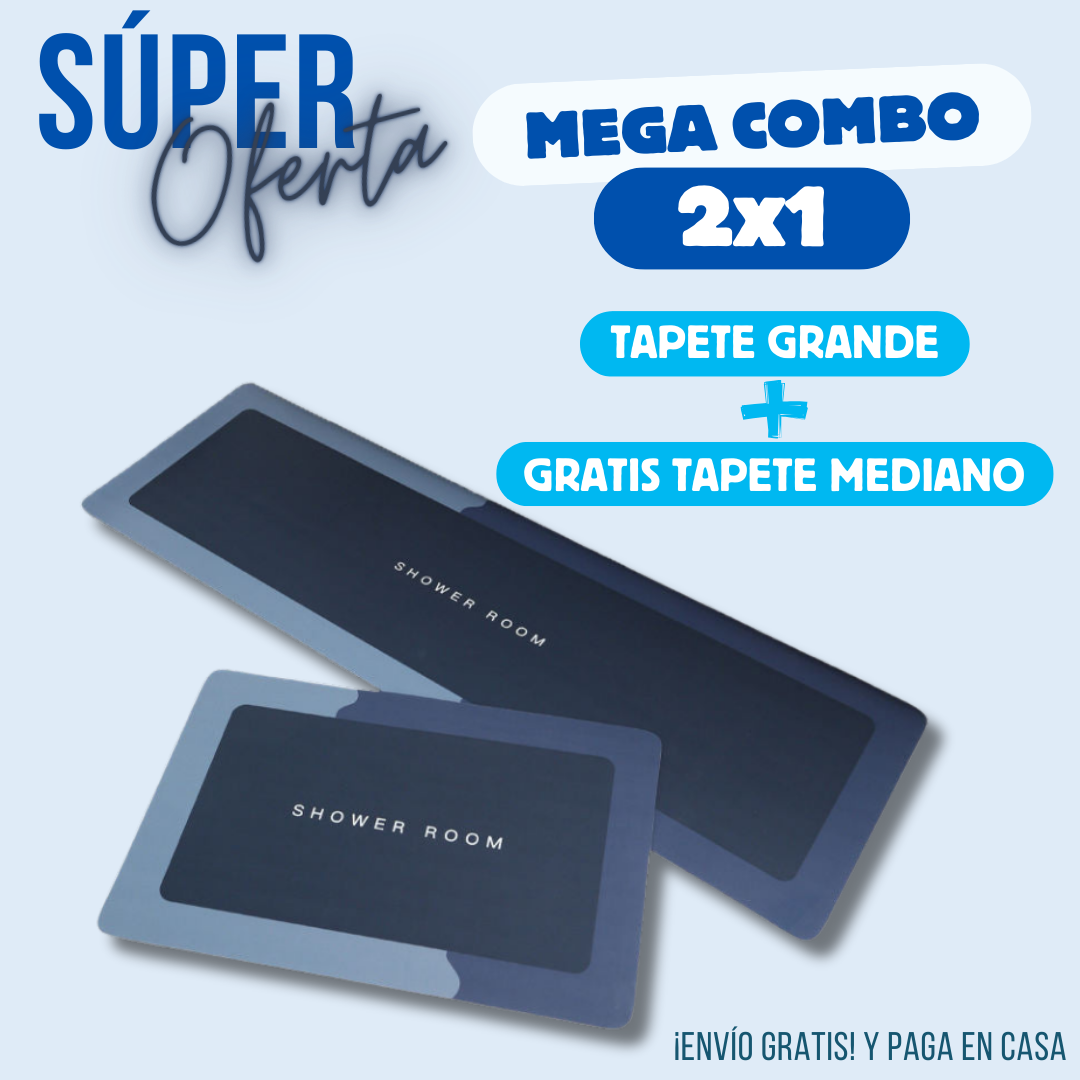 MEGA COMBO 2x1 TAPETE GRANDE + GRATIS TAPETE MEDIANO🎁